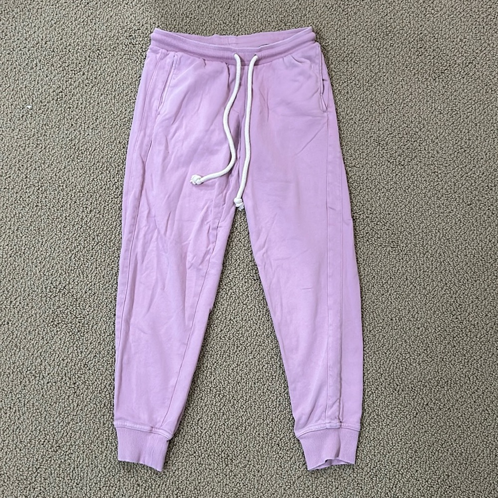 purple sweatpants